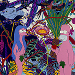 Мебельная ткань Велюр Simpsons in Paradise Т4-88 варинант исполнения - 4 | Loft Concept в Новосибирске