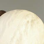 Настенно-потолочный светильник с плафоном в форме шара из алебастра Cryptocrystalline Stone варинант исполнения - 6 | Loft Concept в Новосибирске