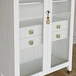 Дизайнерский шкаф витрина Elsa Dreams White с 4-мя ящиками варинант исполнения - 4 | Loft Concept в Новосибирске