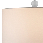 Настольная лампа белая с тканевым абажуром в форме цилиндра Morphing варинант исполнения - 2 | Loft Concept в Новосибирске