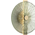 Бра с круглым стеклянным плафоном Gingham варинант исполнения - 9 | Loft Concept в Новосибирске