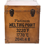 Сундук кожаный в винтажном стиле Brown Leather Chest варинант исполнения - 3 | Loft Concept в Новосибирске