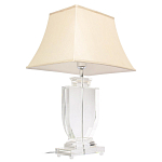 Настольная лампа хрустальная с бежевым абажуром Perfect варинант исполнения - 2 | Loft Concept в Новосибирске