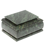 Шкатулка с зеркалом из натурального камня змеевик Stone Casket варинант исполнения - 1 | Loft Concept в Новосибирске