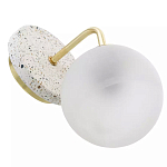 Бра с белым матовым плафоном в форме шара Round White Matte Lampshade варинант исполнения - 3 | Loft Concept в Новосибирске