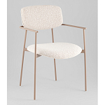 Стул Doe с подклокотниками молочный варинант исполнения - 1 | Loft Concept в Новосибирске