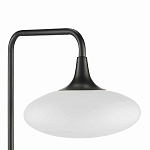 Торшер с белым стеклянным плафоном в форме эллипса Kernel варинант исполнения - 2 | Loft Concept в Новосибирске