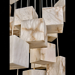 Люстра подвесная с квадратными плафонами из натурального камня Glowing Spheres варинант исполнения - 4 | Loft Concept в Новосибирске