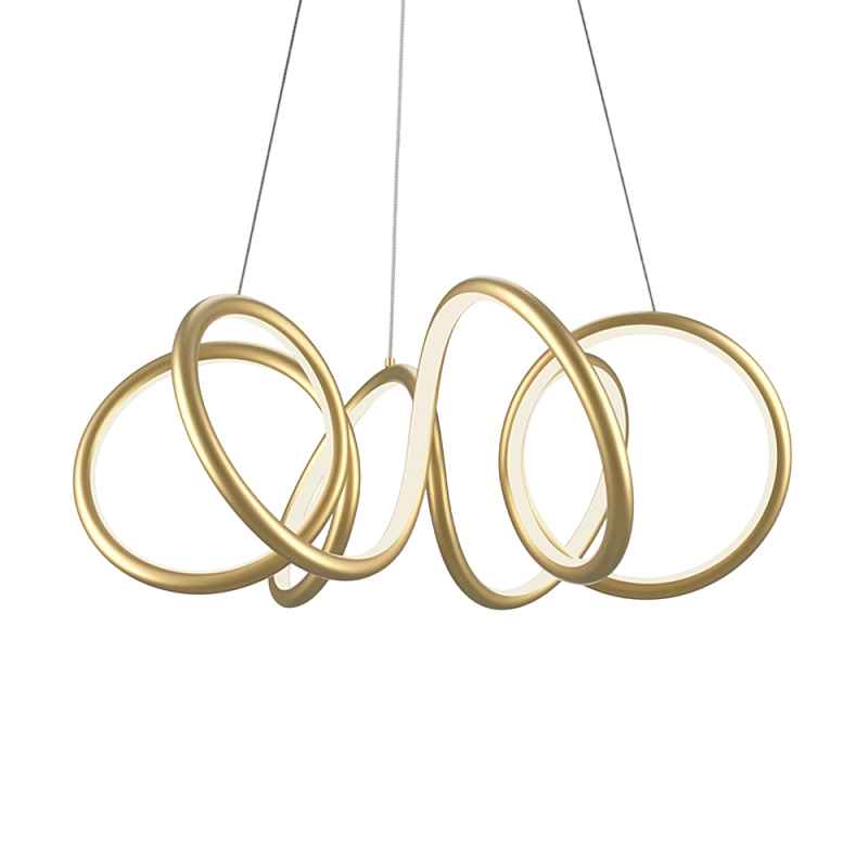 Люстра подвесная Curve 3000-4000К Черный Латунь в Новосибирске | Loft Concept 