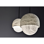 Подвесной светильник светодиодный с плафоном сферической формы Stone Helios варинант исполнения - 3 | Loft Concept в Новосибирске