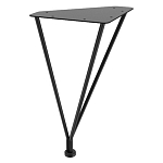 Стол журнальный c коричневой круглой столешницей на четырех металлических ножках Charm Coffee Table варинант исполнения - 3 | Loft Concept в Новосибирске