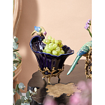 Чаша темно-синего цвета из фарфора с разноцветной птичкой Eden Garden porcelain and bronze варинант исполнения - 14 | Loft Concept в Новосибирске
