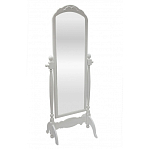 Зеркало напольное белое из массива бука с легкими потертостями White Provence варинант исполнения - 1 | Loft Concept в Новосибирске