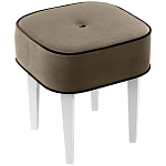 Квадратный мягкий пуф на белых ножках Winton Pouf Square варинант исполнения - 3 | Loft Concept в Новосибирске