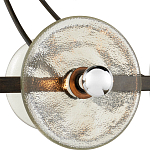 Люстра круглая с литыми стеклянными дисками Olympe Glass Chandelier варинант исполнения - 2 | Loft Concept в Новосибирске