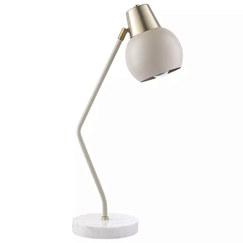 Настольная лампа с регулируемым плафоном Adjustable Lamp Бежевый Сливовый в Новосибирске | Loft Concept 