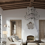 Бра с двумя тканевыми абажурами в форме цилиндра Prerequisites варинант исполнения - 4 | Loft Concept в Новосибирске