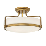 Потолочный светильник с круглым матовым белым плафоном Hinkley варинант исполнения - 1 | Loft Concept в Новосибирске