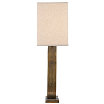 Настольная лампа с корпусом в форме кольца и прямоугольным абажуром French Ring варинант исполнения - 4 | Loft Concept в Новосибирске