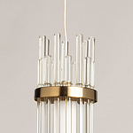 Подвесной светильник с цилиндрическим плафоном из прозрачных стеклянных трубок Nembus варинант исполнения - 9 | Loft Concept в Новосибирске