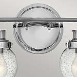 Бра для ванных комнат с прозрачным шарообразным плафоном из стекла с пузырьками на круглом основании Hinkley варинант исполнения - 17 | Loft Concept в Новосибирске