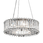 Люстра подвесная круглая с множеством вертикальных прямоугольных кристаллов Kichler варинант исполнения - 1 | Loft Concept в Новосибирске