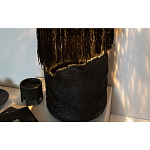 Напольная лампа черная с текстильными элементами "ЯРВИ" варинант исполнения - 7 | Loft Concept в Новосибирске