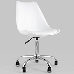 Офисный стул на металлическом основании EGGERY White пластик варинант исполнения - 2 | Loft Concept в Новосибирске