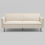 Диван современный вельветовый прямой Worcester Молочный варинант исполнения - 2 | Loft Concept в Новосибирске