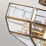 Потолочный светильник шестигранной формы с прозрачными стеклянным плафоном Elstead Lighting варинант исполнения - 4 | Loft Concept в Новосибирске