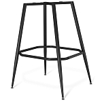 Барный стул со спинкой и подлокотниками на 4-х металлических ножках Douglas Rhombus Синий Велюр варинант исполнения - 5 | Loft Concept в Новосибирске