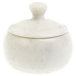 Сахарница из натурального камня Мрамор Белый Stone Sugar Bowls варинант исполнения - 1 | Loft Concept в Новосибирске