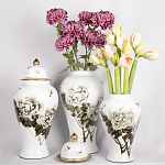 Декоративная ваза с крышкой Flowers in Pots варинант исполнения - 4 | Loft Concept в Новосибирске