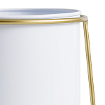 Кашпо из металла и латуни Elegance Elevated Planters белое варинант исполнения - 3 | Loft Concept в Новосибирске