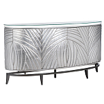 Комод фактурный серебристый с дверцами Silver Chest of Drawers варинант исполнения - 1 | Loft Concept в Новосибирске