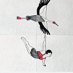 Плитка с узором Аист варинант исполнения - 2 | Loft Concept в Новосибирске