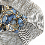 Кофейный стол со столешницей из агата Agate Design Blue  варинант исполнения - 3 | Loft Concept в Новосибирске