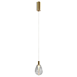Подвесной светильник со стеклянным плафоном в форме капли NAOMI drop transparent glass варинант исполнения - 2 | Loft Concept в Новосибирске