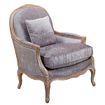 Кресло Ava Classical Armchair brown and grey velour варинант исполнения - 1 | Loft Concept в Новосибирске