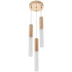 Подвесной светильник Dew Drops Tube Gold Trio Hanging Lamp варинант исполнения - 3 | Loft Concept в Новосибирске