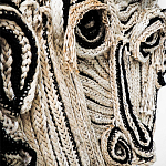 Арт-Объект из нитей Черно-Белый портрет Joana Schneider  варинант исполнения - 1 | Loft Concept в Новосибирске