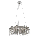 Люстра круглая подвесная с металлическими дугами и длинными цепочками 80 см Atlantis Chain варинант исполнения - 2 | Loft Concept в Новосибирске