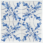 Плитка с узором 2 кота 2 пистолета варинант исполнения - 2 | Loft Concept в Новосибирске