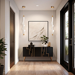 Люстра с белым скрученным плафоном Golden Swirl варинант исполнения - 10 | Loft Concept в Новосибирске