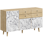 Буфет с принтом на дверцах Elise Cupboard варинант исполнения - 1 | Loft Concept в Новосибирске