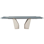 Стол обеденный раскладной со стеклянной столешницей Futuristic Table варинант исполнения - 2 | Loft Concept в Новосибирске