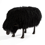 Банкетка Овечка черная Sheep Bench Black head down варинант исполнения - 2 | Loft Concept в Новосибирске