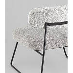 Кресло лаунж Kate букле серый варинант исполнения - 3 | Loft Concept в Новосибирске