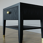 Прикроватная тумбочка с ящиком Elsa Dreams Black варинант исполнения - 3 | Loft Concept в Новосибирске