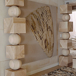 Декор настенный в Эко стиле рафия Malibu wall panel варинант исполнения - 1 | Loft Concept в Новосибирске